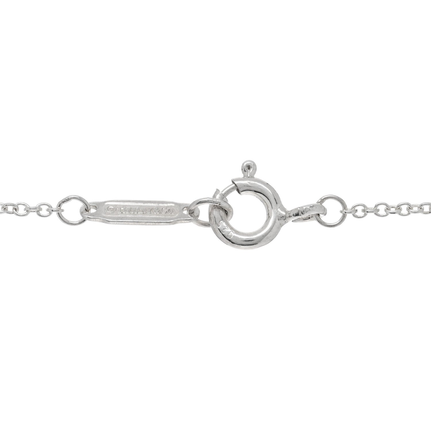 Tiffany Sterling Silver 1837 Circle Pendant Necklace 4 of 4