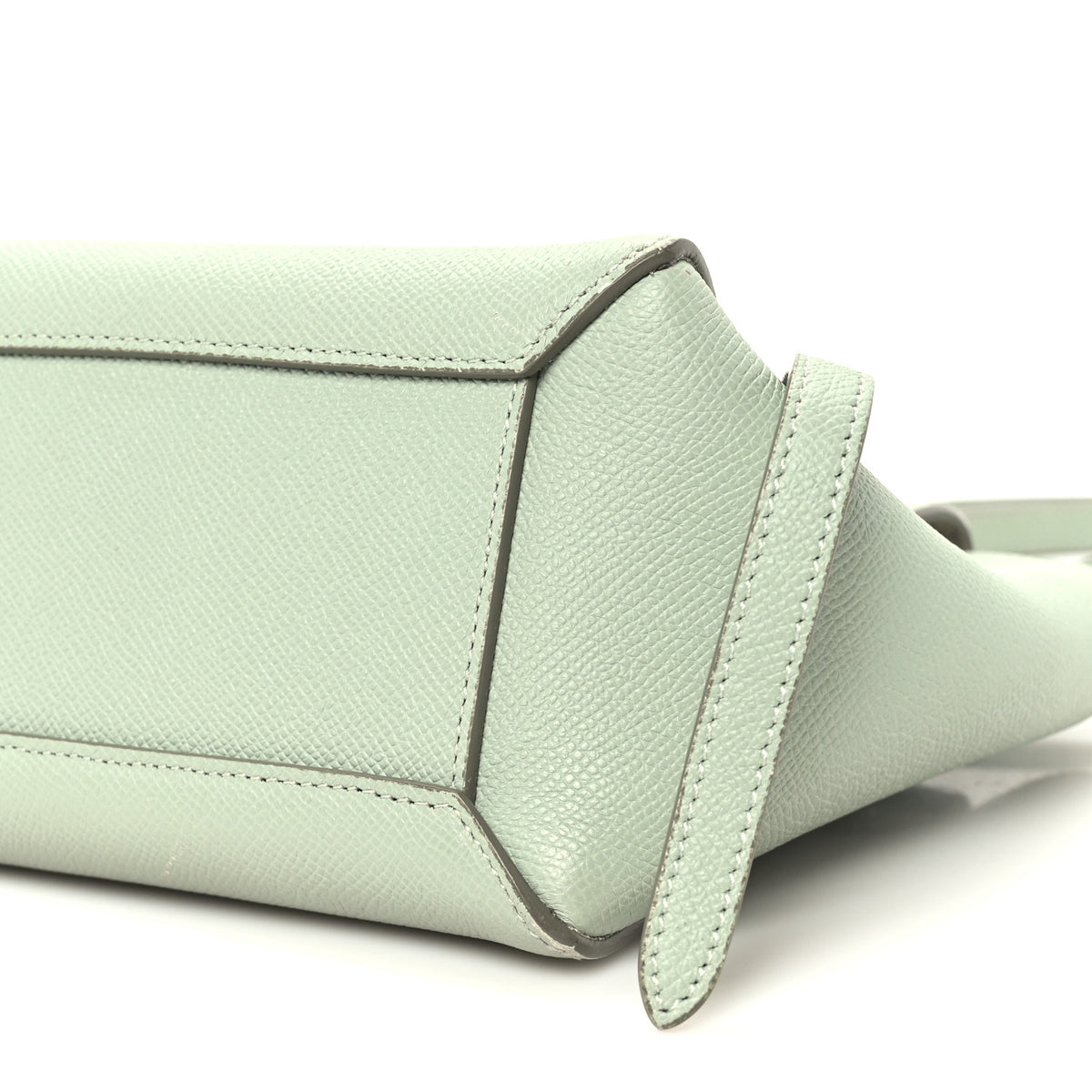 Grained Calfskin Nano Belt Bag Celadon