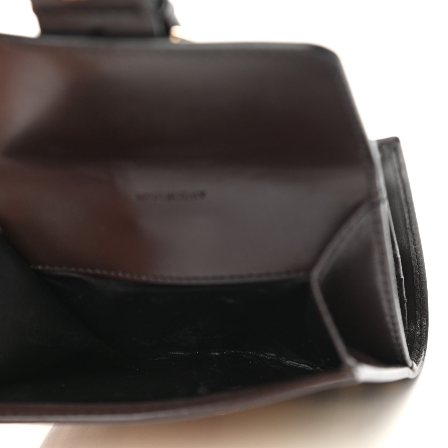 Burberry Calfskin House Check Compact Wallet Black 5 of 10