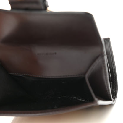 Burberry Calfskin House Check Compact Wallet Black 5 of 10