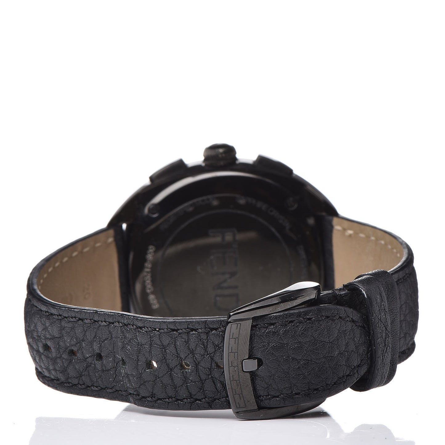 Stainless Steel Calfskin Diamond 40mm Momento Bugs Quartz Watch Black
