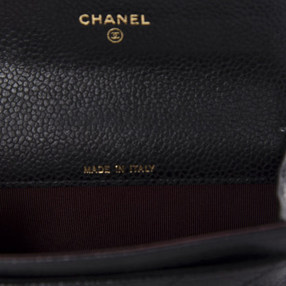 Chanel Caviar Quilted Flap Card Holder Black 9 of 11