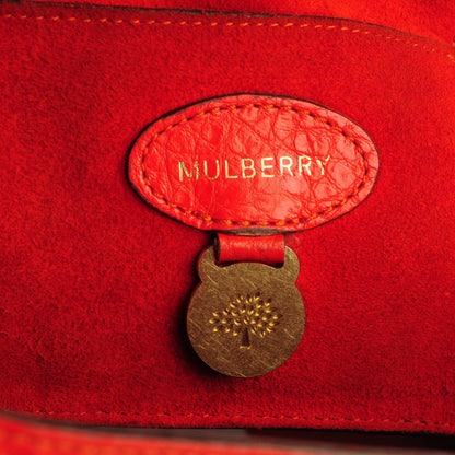Mulberry Shiny Grain Bayswater Flame 8 of 9