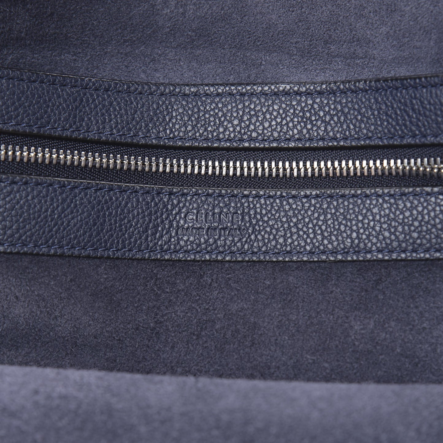Soft Grained Calfskin Small Belt Cabas Phantom Navy