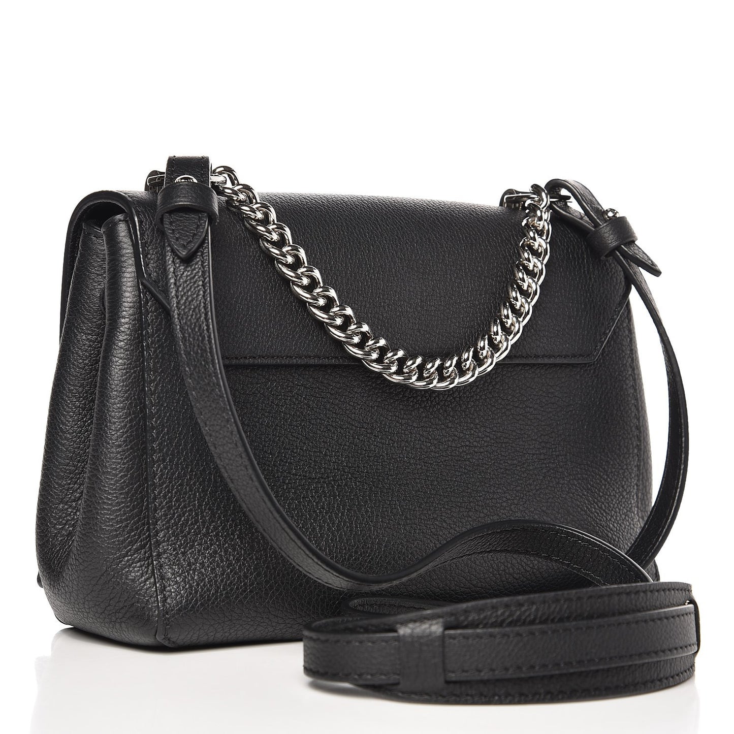Calfskin Lockme II Chain Bag BB Black