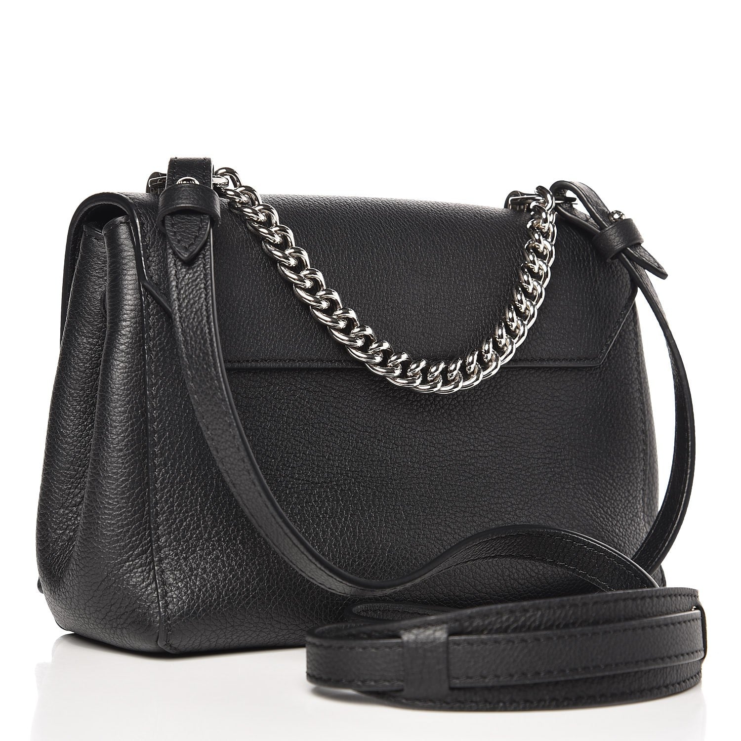 Louis Vuitton Calfskin Lockme II Chain Bag BB Black 3 of 6