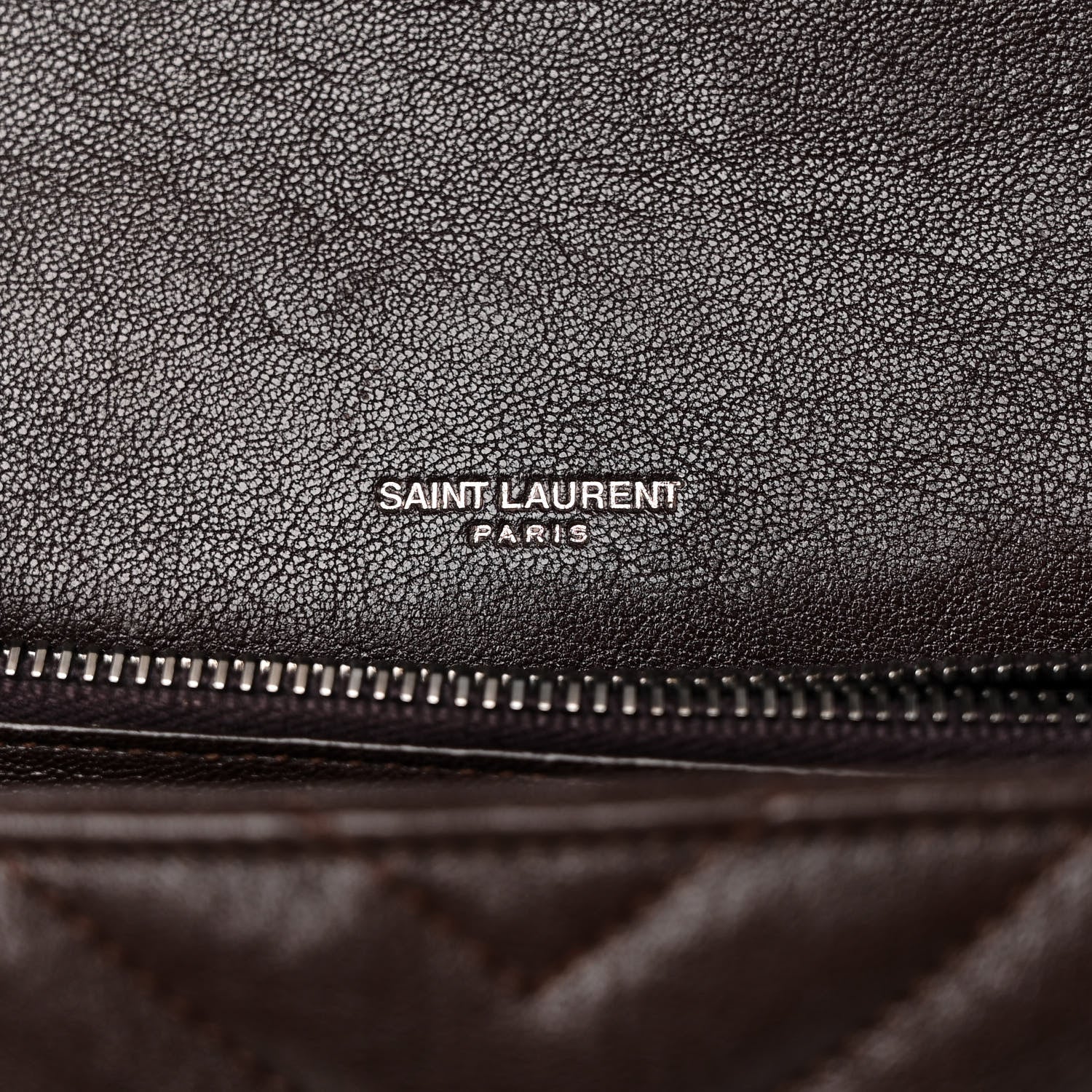 Saint Laurent Sheepskin Matelasse Chevron Monogram Medium College Bag Black Tulip 6 of 13