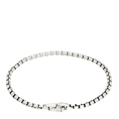 David Yurman Sterling Silver 4mm Box Chain Bracelet 2 of 4