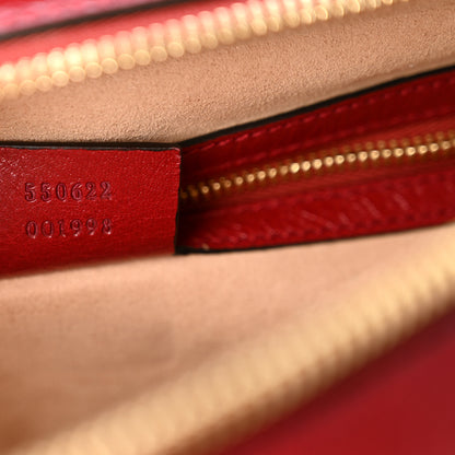 Gucci Suede Calfskin Web Small Ophidia Top Handle Shoulder Bag New Blue Romantic Cherry 6 of 9
