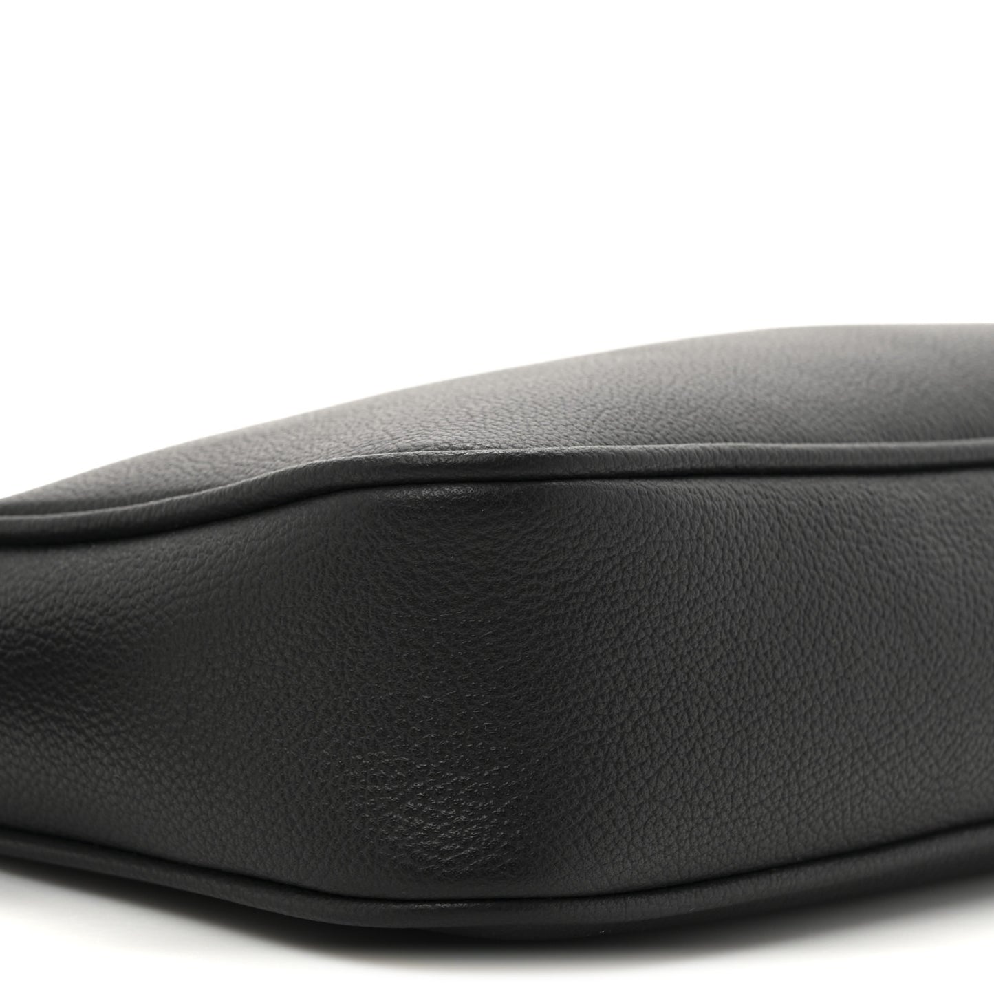Grained Calfskin Medusa Shoulder Bag Black