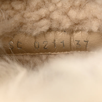Louis Vuitton Calfskin Monogram Lambswool Winterbreak Comfort Clogs 37 Black 7 of 13