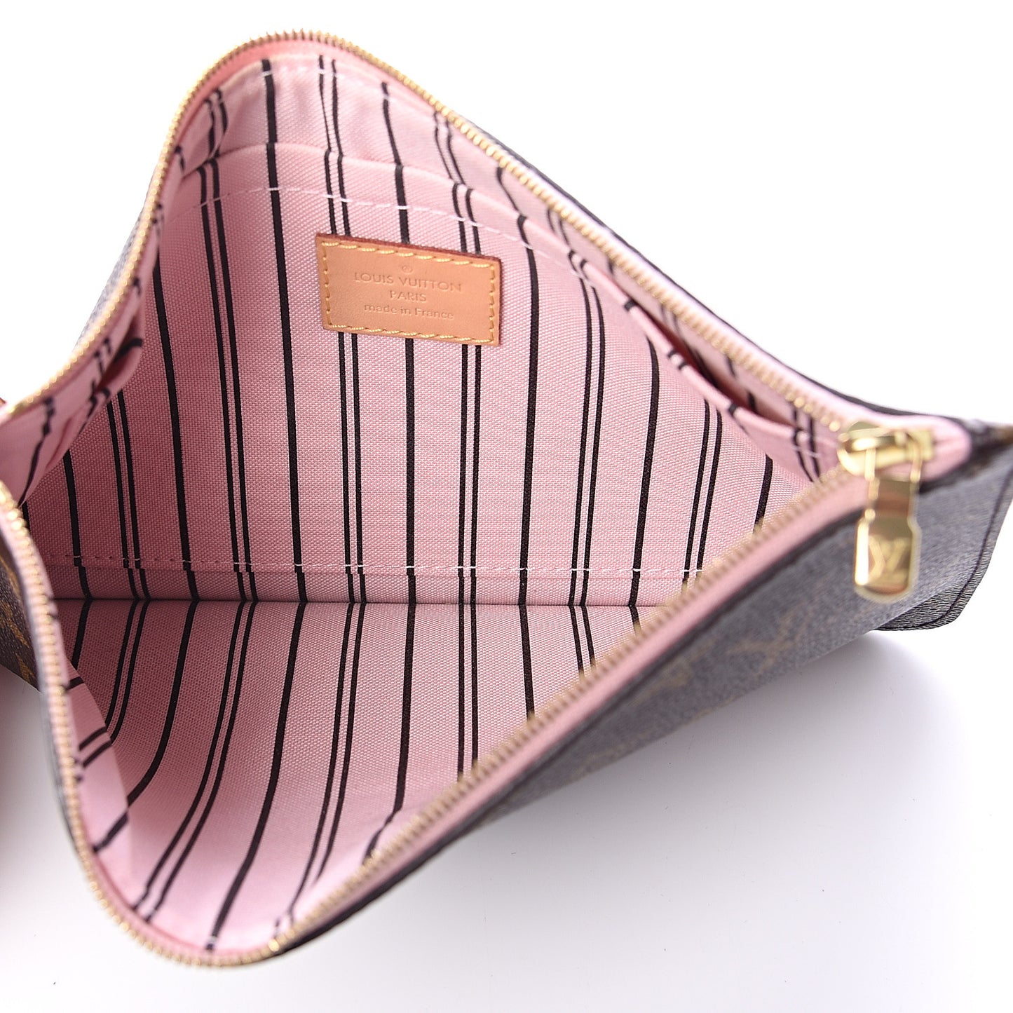 Monogram Neverfull MM GM Pochette Rose Ballerine