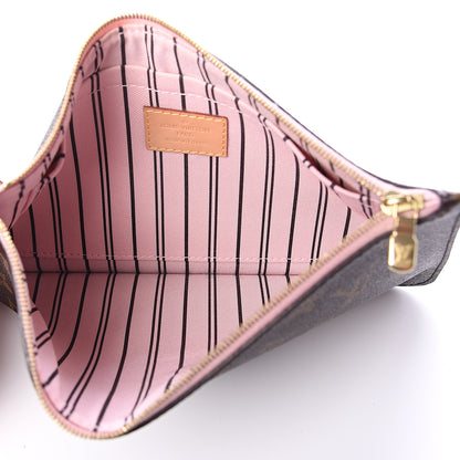 Louis Vuitton Monogram Neverfull MM GM Pochette Rose Ballerine 4 of 5