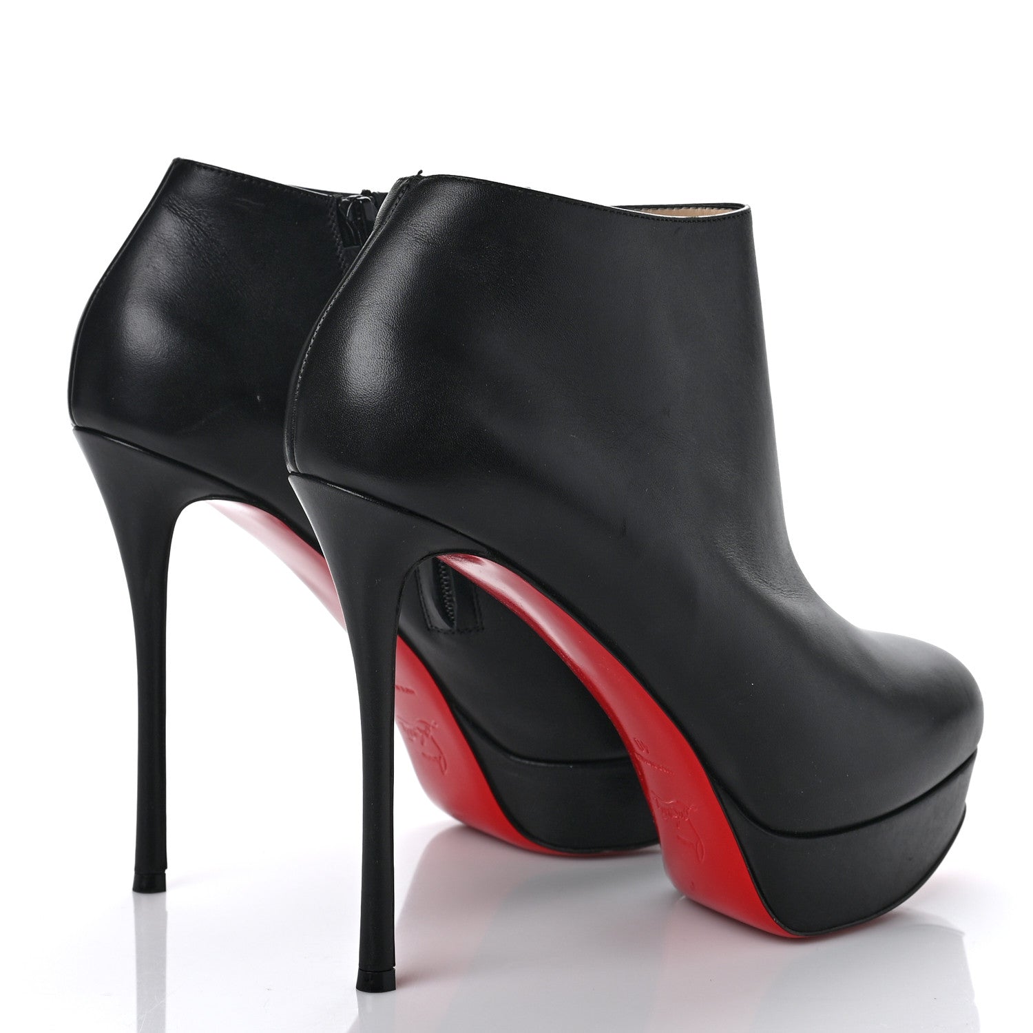 Christian Louboutin Calfskin Dirdibootie 130 Ankle Booties 40 Black 4 of 8