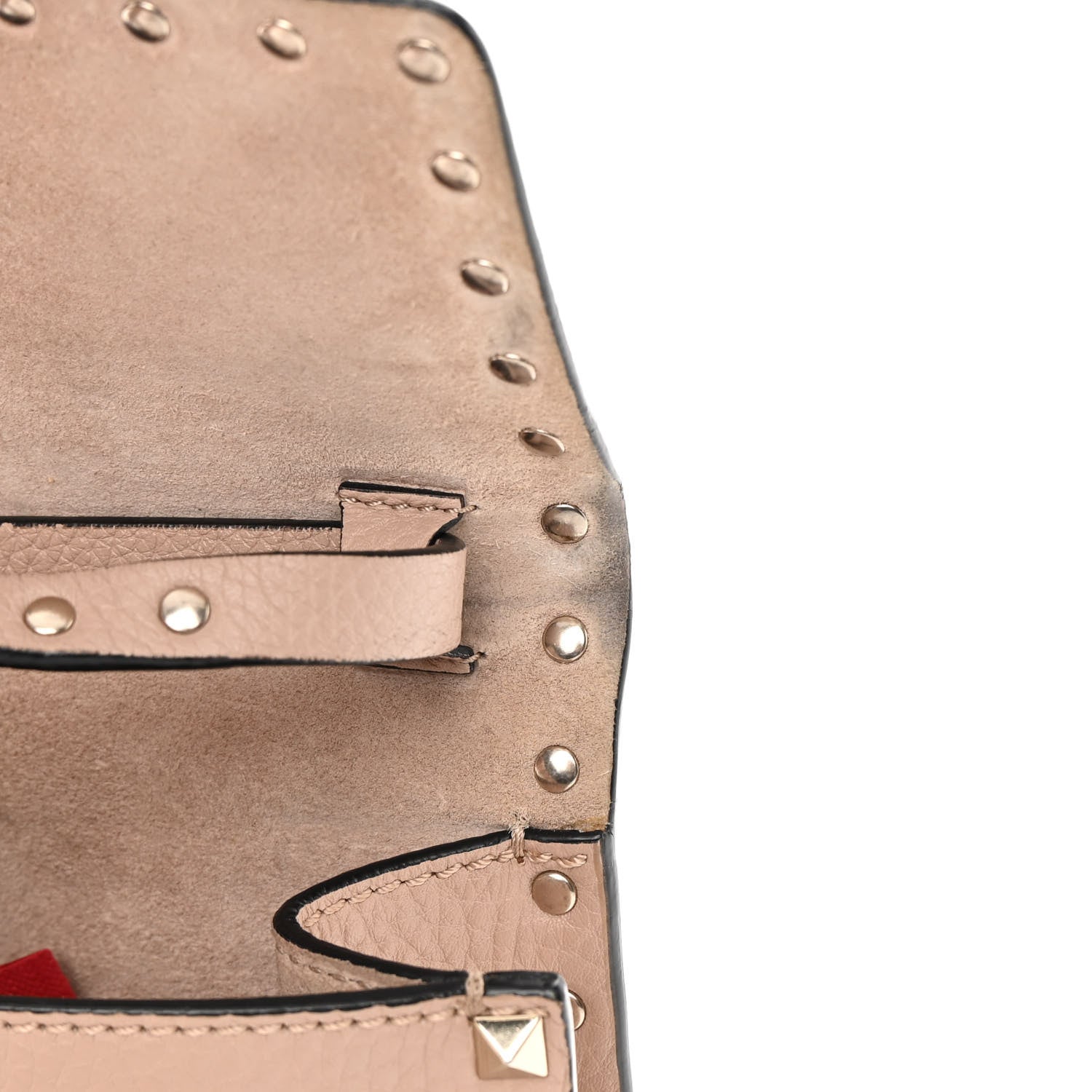 Valentino Garavani Pebbled Calfskin Medium Rockstud Flip Lock Crossbody Bag Poudre 14 of 21