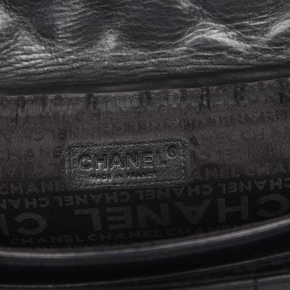 Chanel Lambskin Quilted Accordion Mademoiselle Flap Black 6 of 7