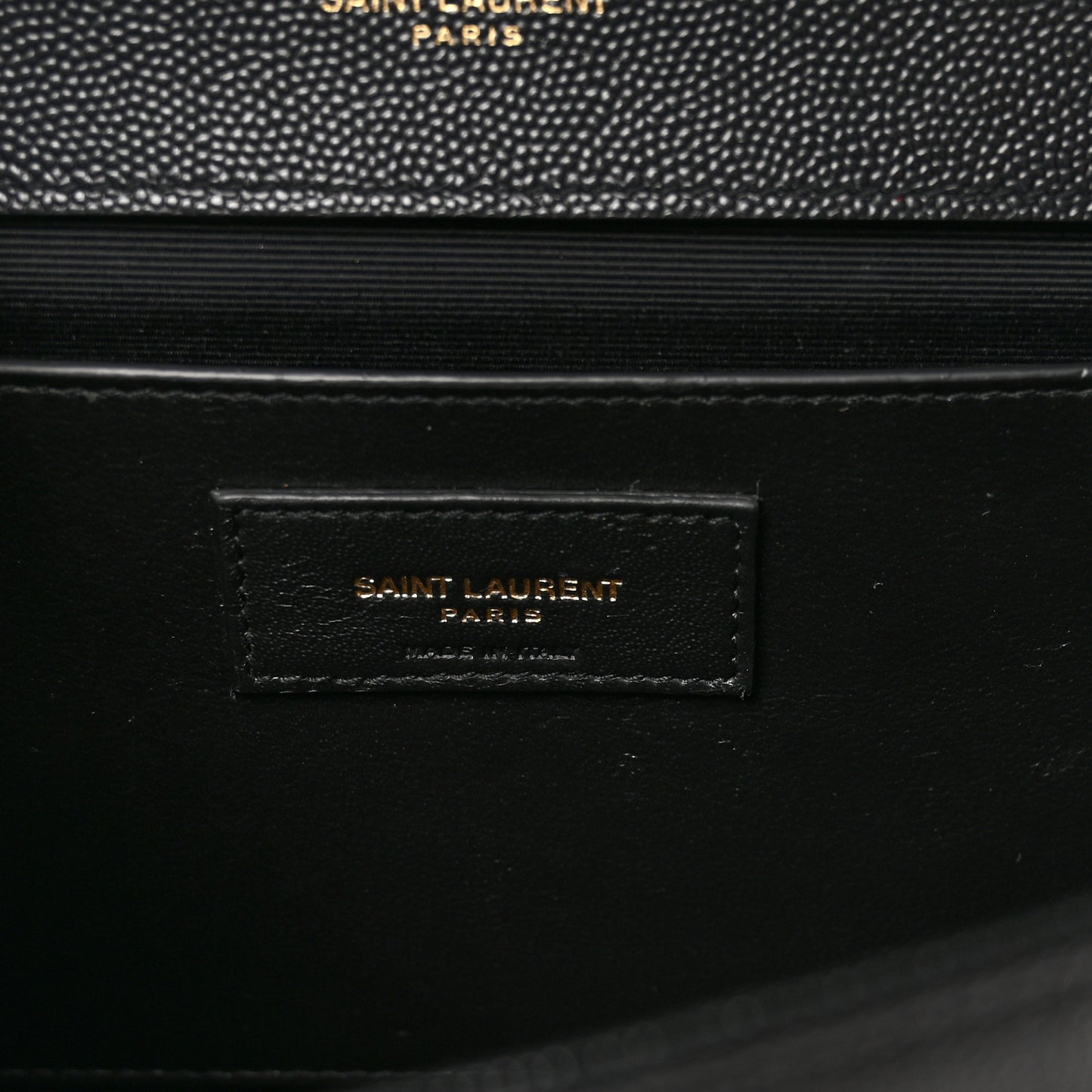 Grain De Poudre Medium Classic Monogram Kate Satchel Black