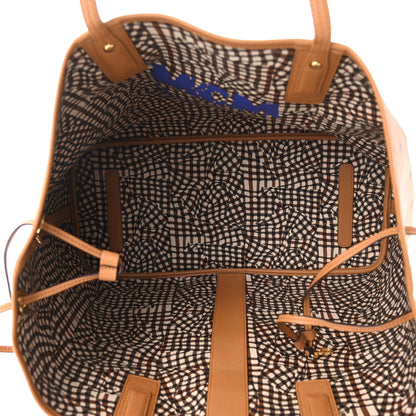 MCM Visetos Large Liz Reversible Shopper Tote Cognac 10 of 16