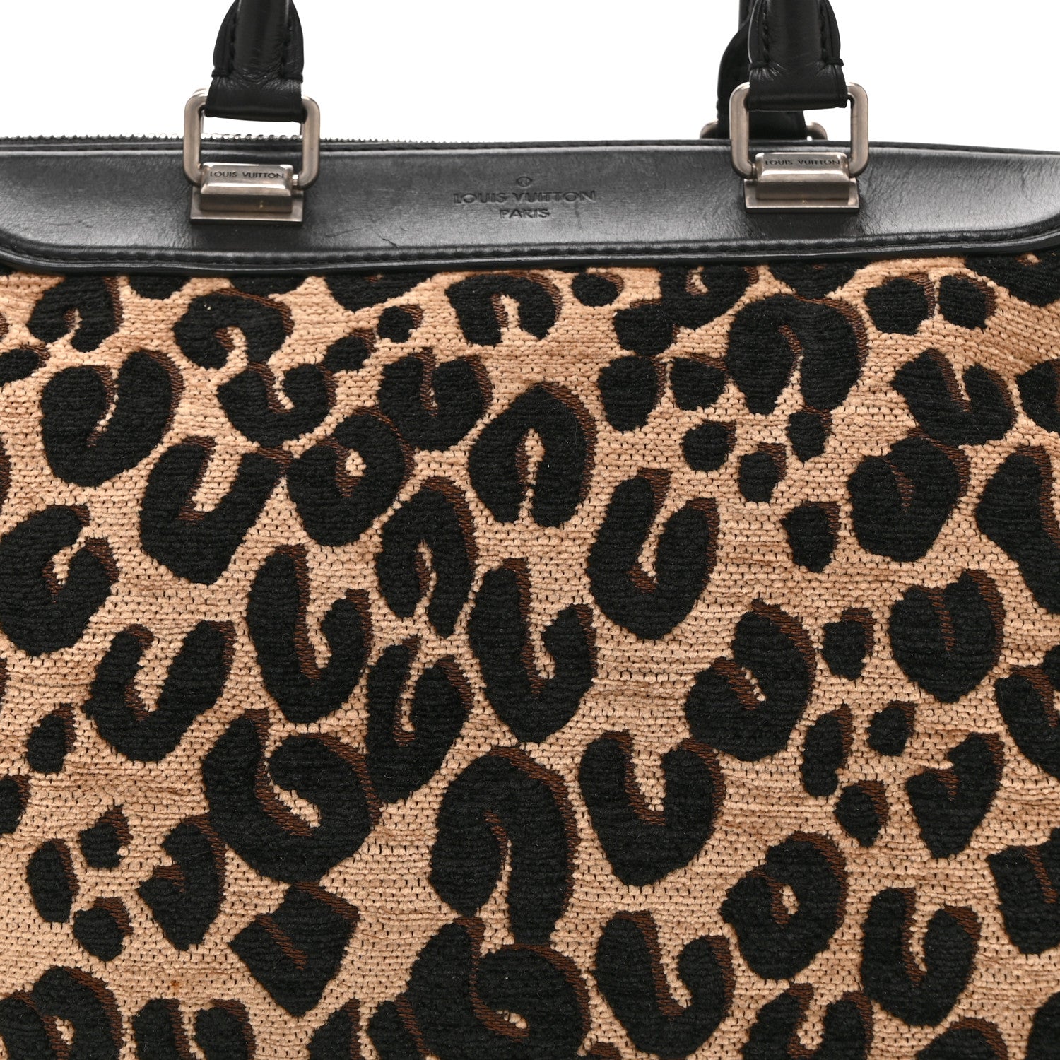 Louis Vuitton Jacquard Velvet Leopard Print Stephen Sprouse Speedy 8 of 14