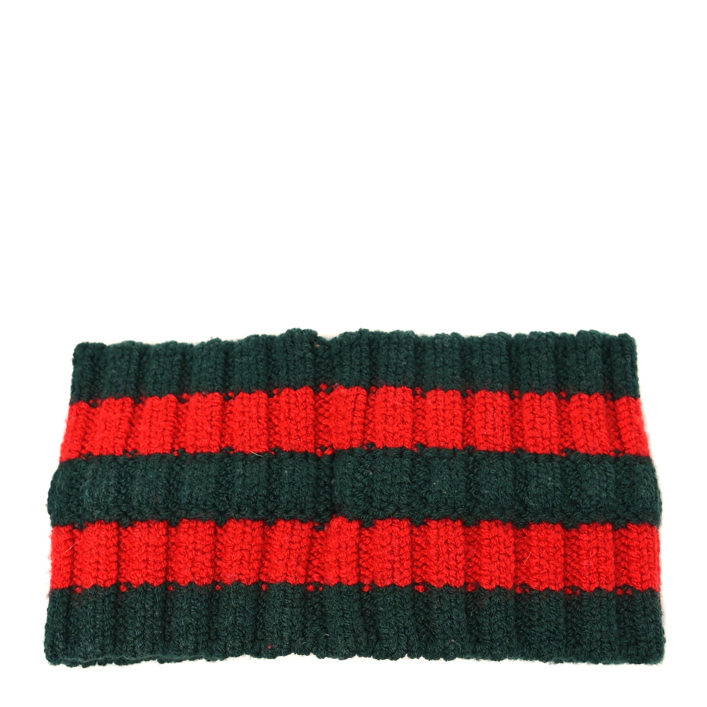 Wool Web Headband M Green Red