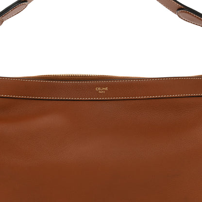 Celine Supple Calfskin Medium Strap Leandre Shoulder Bag Brown 8 of 10