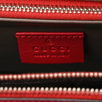 Gucci Snakeskin Small Zumi Top Handle Bag Romantic Cerise 6 of 11