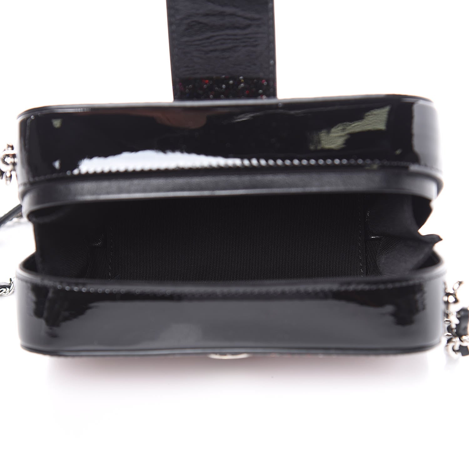 Chanel Glitter Patent Camera Case Multicolor Black 5 of 10