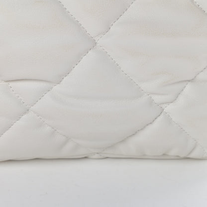 Chanel Calfskin Quilted Mini Square Bubbly Flap White 12 of 13
