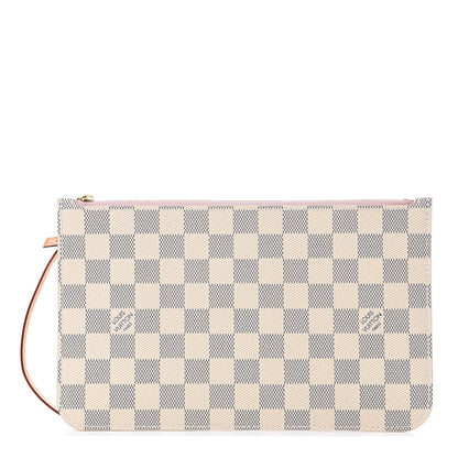Louis Vuitton Damier Azur Neverfull MM GM Pochette Rose Ballerine 1 of 6