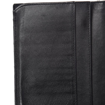 Chanel Lambskin Diamond Stitched Flap Wallet Black 15 of 15