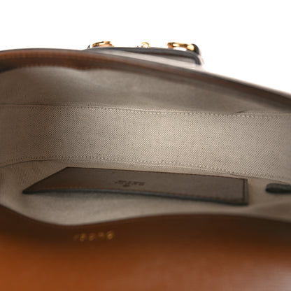 Gucci GG Supreme Monogram Web Mini Horsebit 1955 Shoulder Bag Beige Brown Sugar 5 of 10