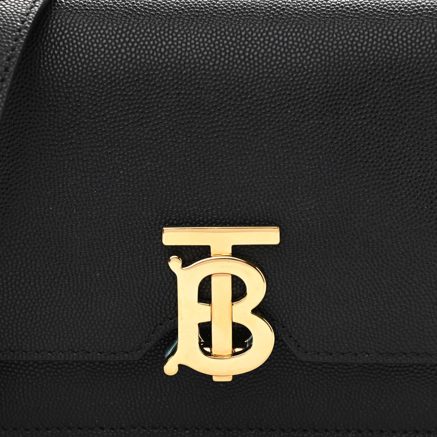 Burberry Grained Calfskin Mini TB Bag Black 7 of 13