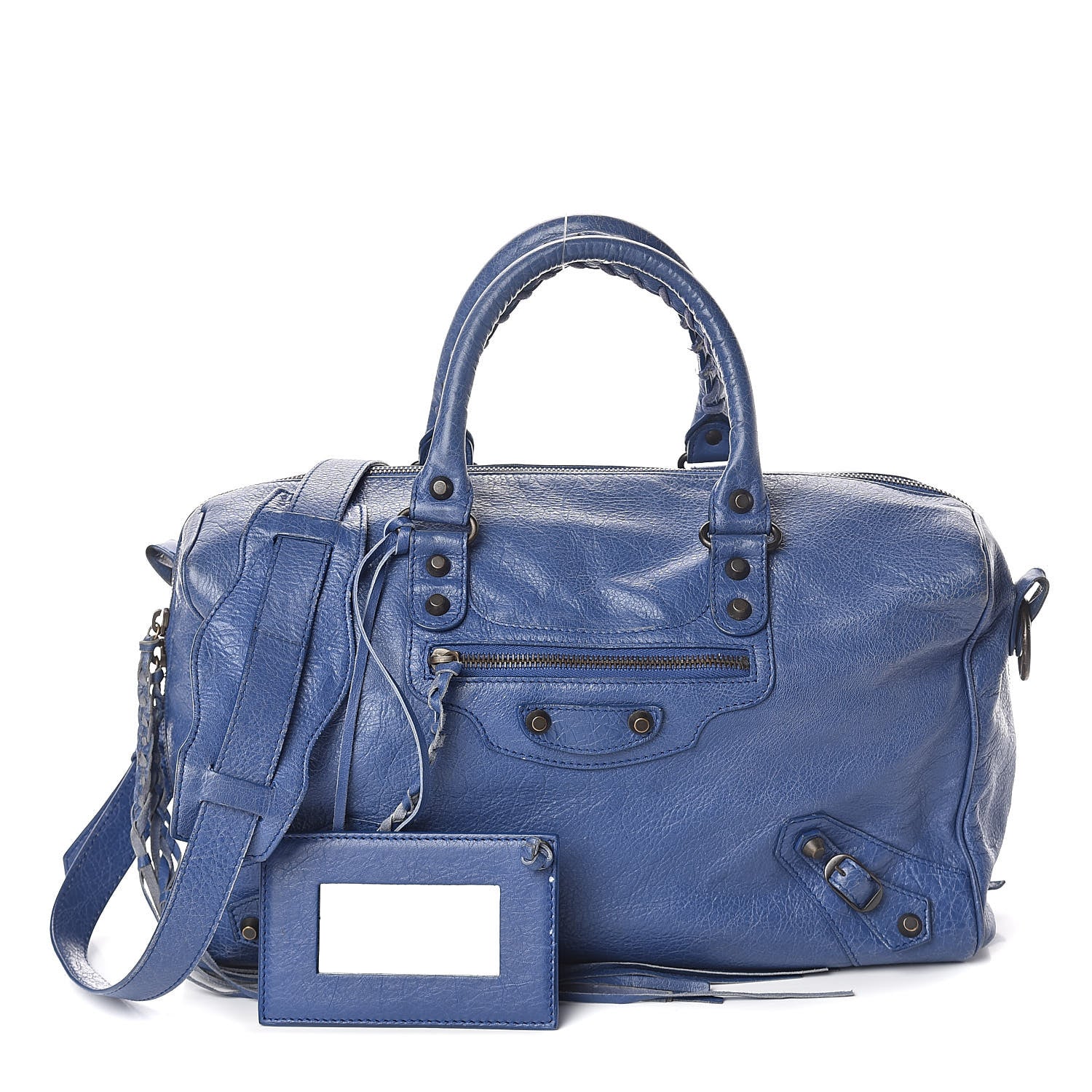 Balenciaga Agneau Classic Hardware Polly Bleut Bleu Glacier 1 of 12
