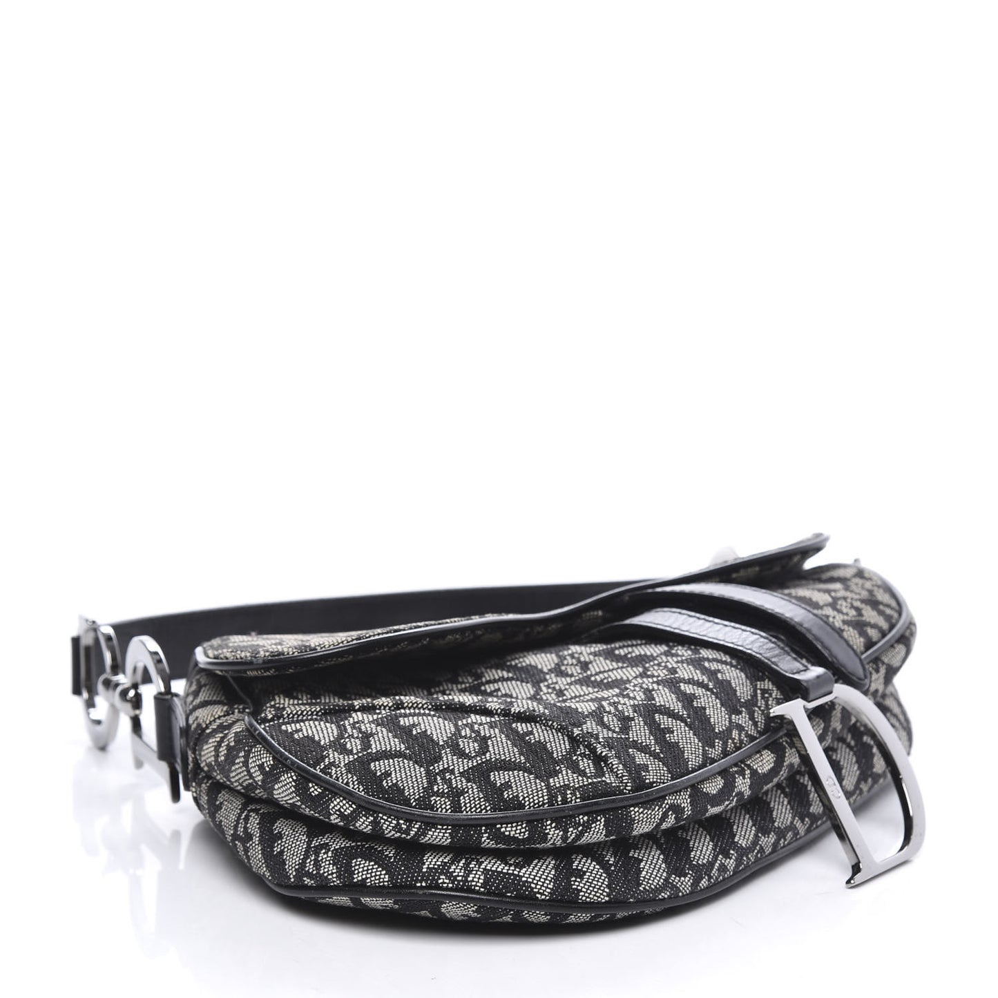 Monogram Saddle Bag Black