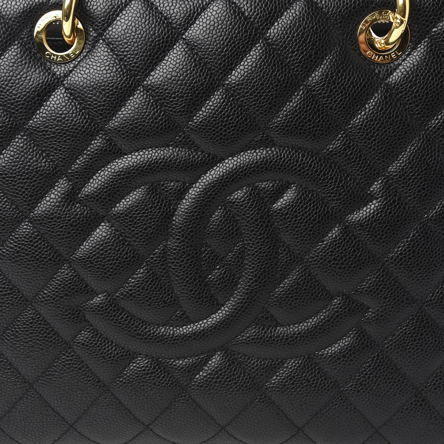 Chanel Caviar Quilted Grand Shopping Tote GST Black 10 of 12
