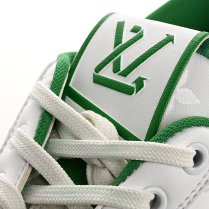Louis Vuitton Calfskin Womens Charlie Sneakers 36.5 White Green 10 of 11