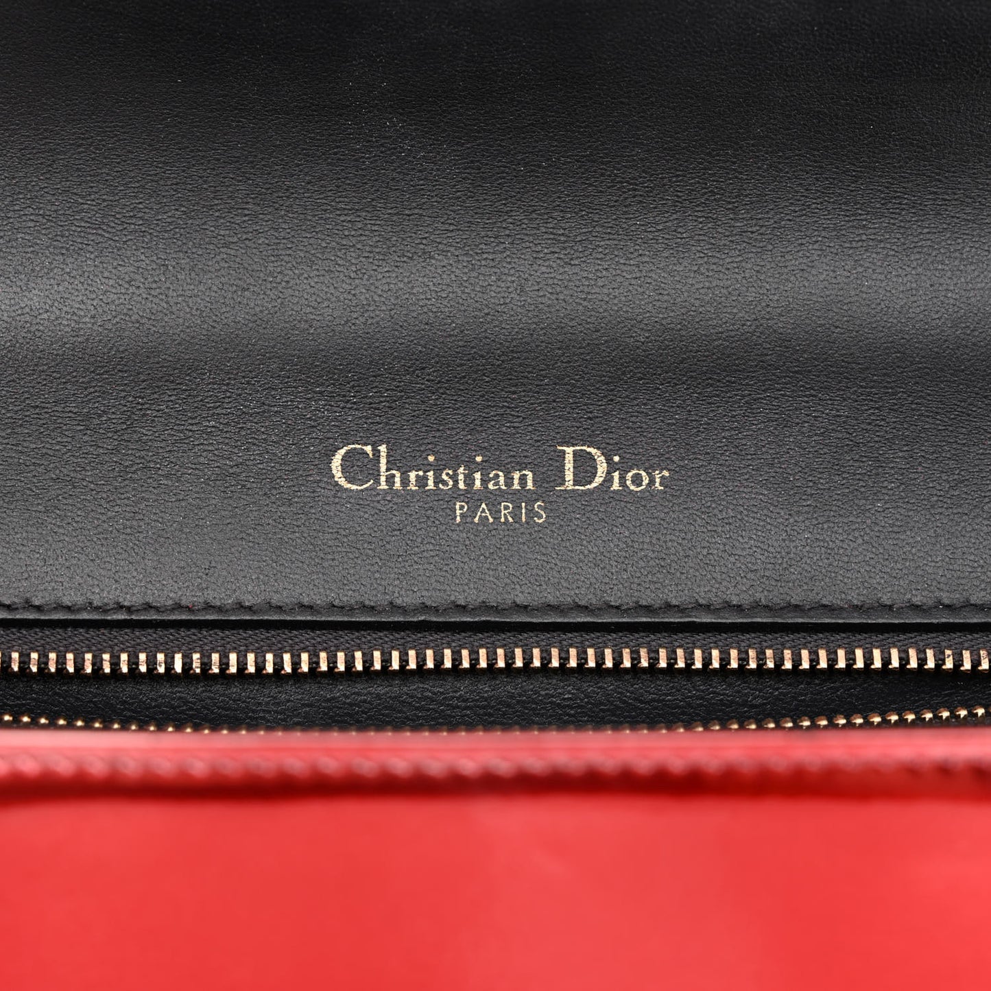Metallic Patent Micro-Cannage Small Diorama Flap Bag Red