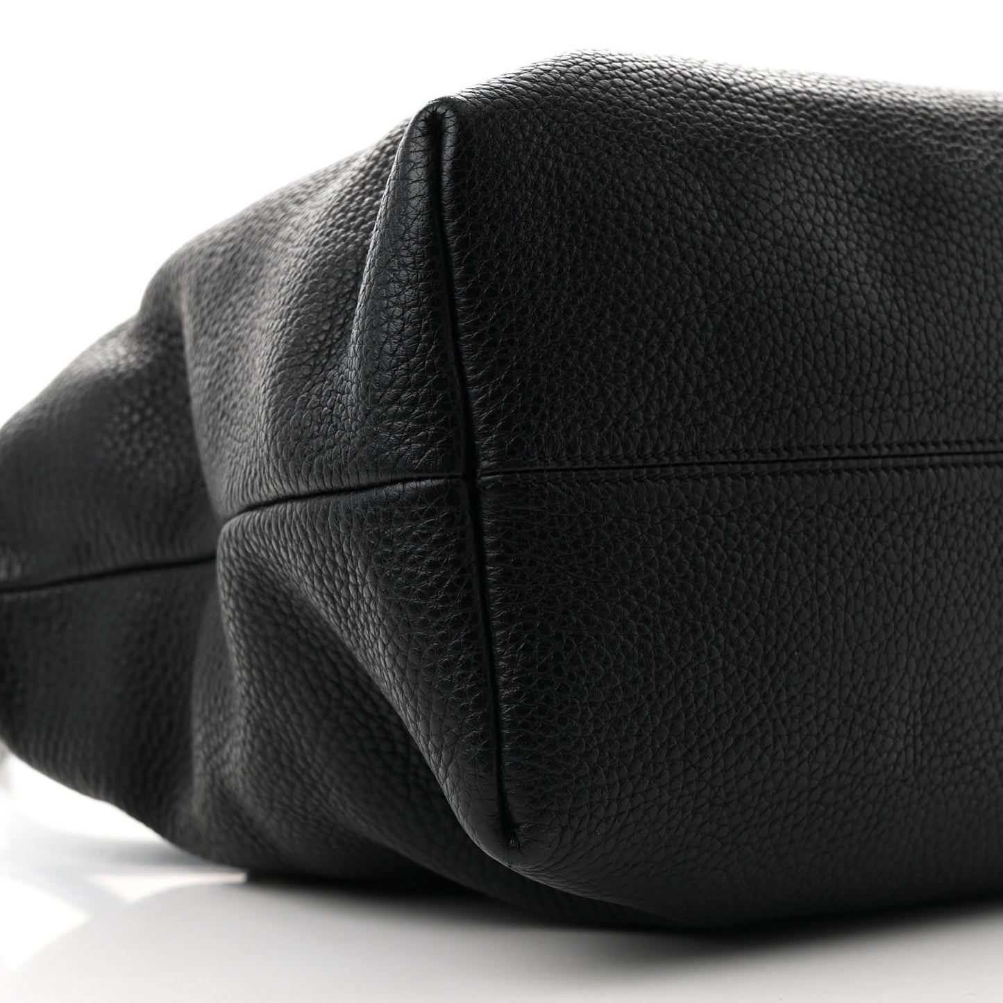 London Grainy Calfskin Medium Baynard Tote Black