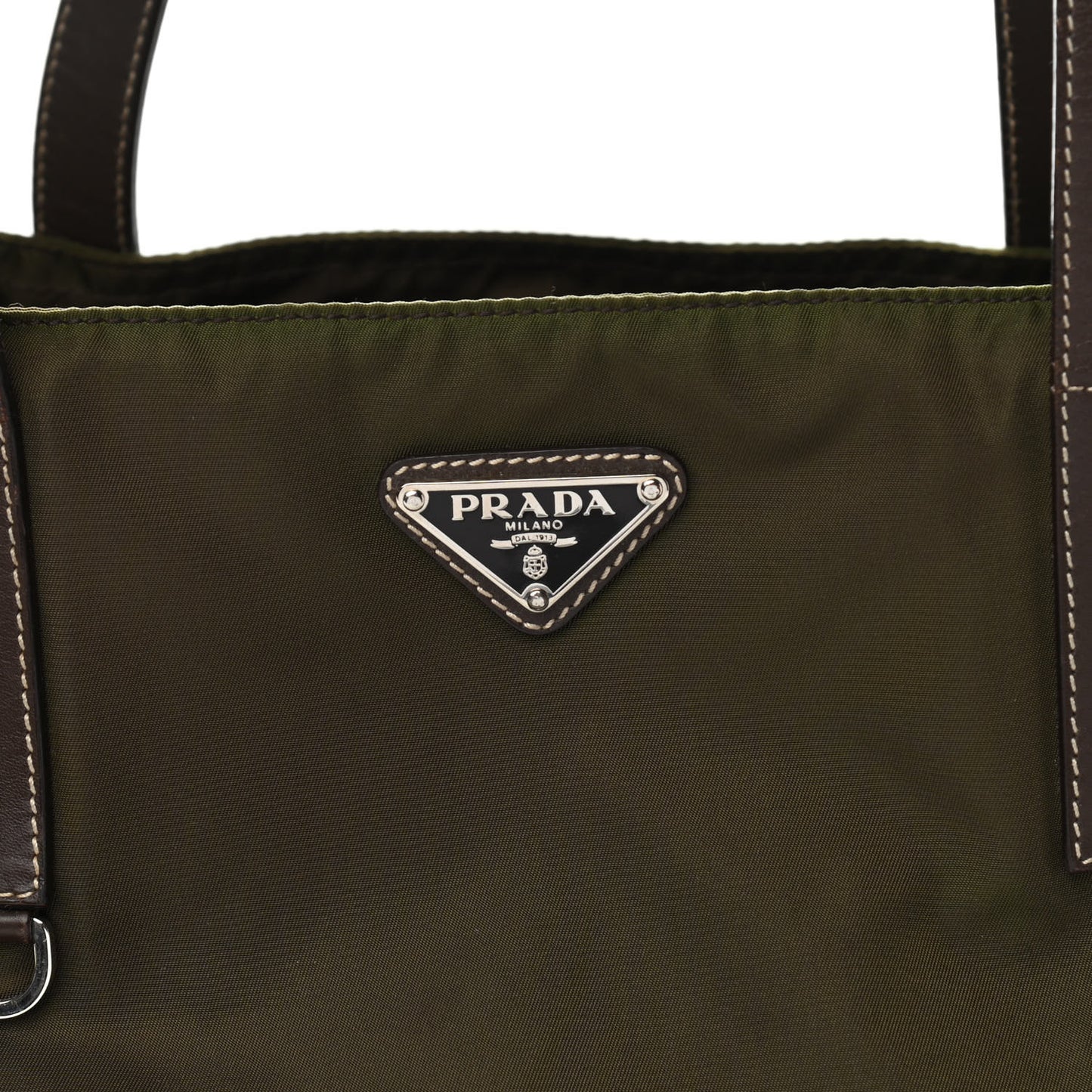 Tessuto Nylon Shopping Tote Green