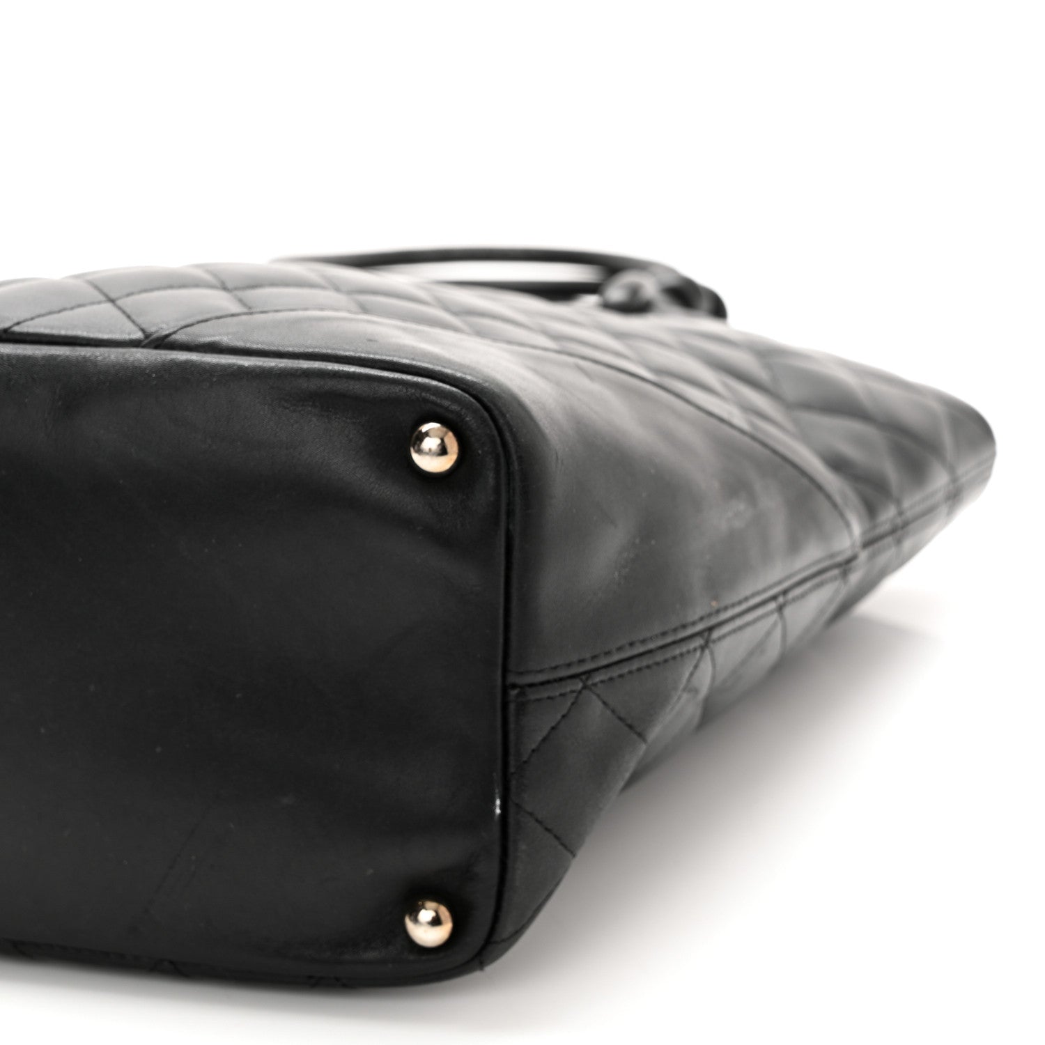 Chanel Calfskin Quilted Medium Cambon Tote Black White 10 of 15