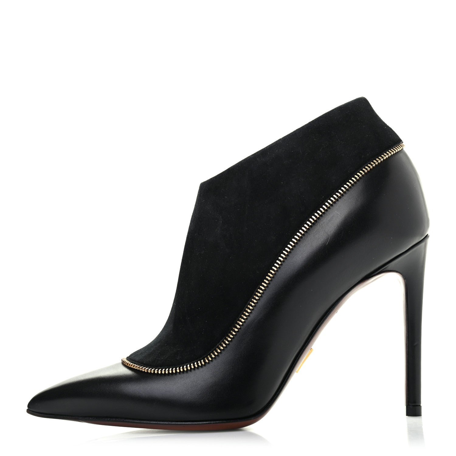 Louis Vuitton Calfskin Suede Perfecto Low Boots 35 Black 1 of 7