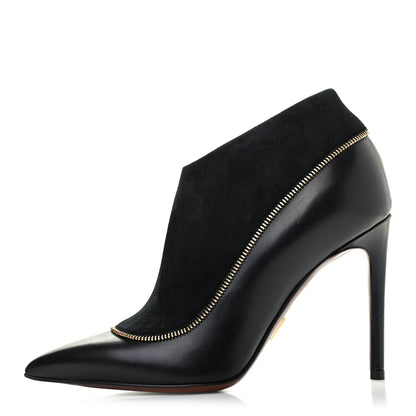 Louis Vuitton Calfskin Suede Perfecto Low Boots 35 Black 1 of 7