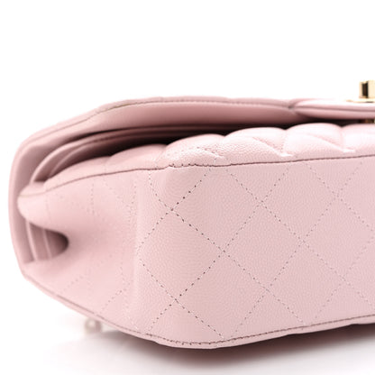 Chanel Caviar Quilted Medium Double Flap Light Pink 9 of 11
