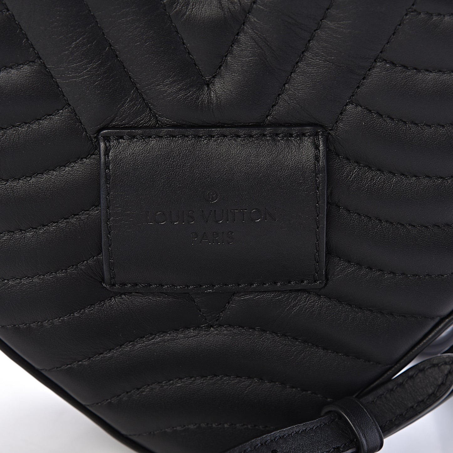Calfskin New Wave Heart Bag Black