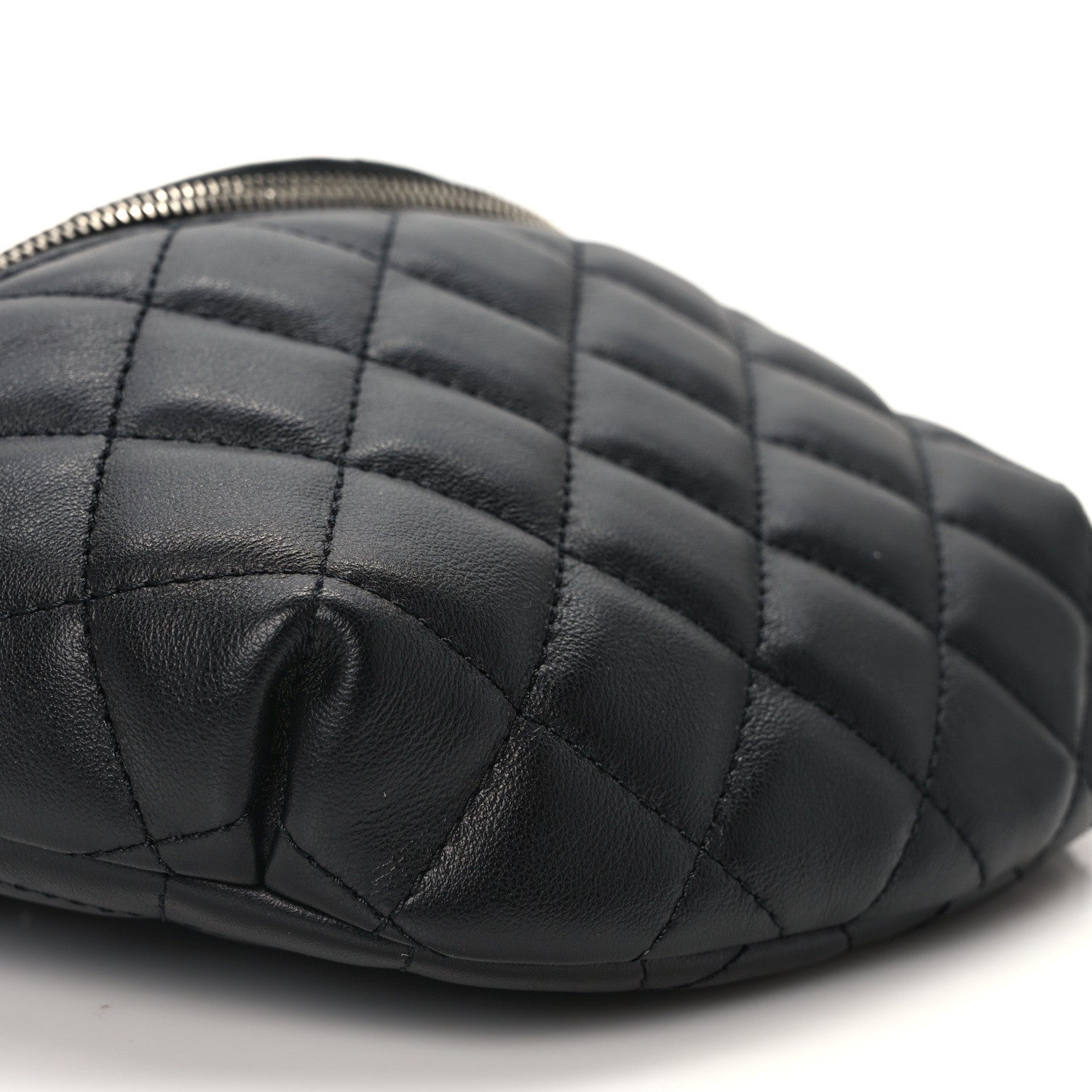 Chanel Calfskin Quilted Waist Belt Bag Black 9 of 10