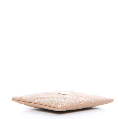 Chanel Caviar Quilted Card Holder Beige 4 of 9