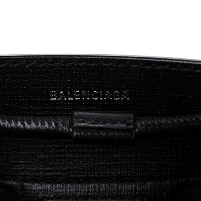 Balenciaga Squared Calfskin Logo XXS Shopping Tote Black 6 of 11