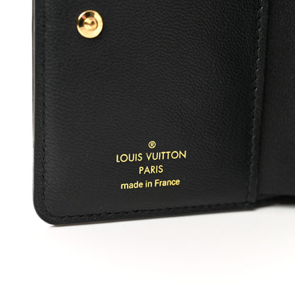 Louis Vuitton Lambskin Embossed Monogram Lou Coussin Wallet Black 7 of 8
