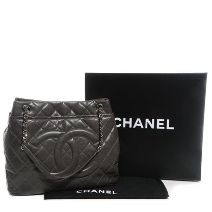 Chanel Caviar Timeless Large Shopping Tote Dark Gray 5 of 8
