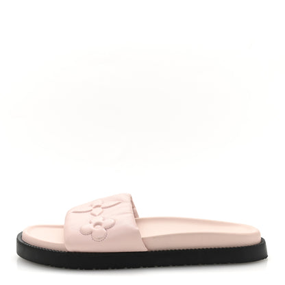 Louis Vuitton Lambskin Embossed Monogram Comfort Mules 41 Rose Clair 1 of 9